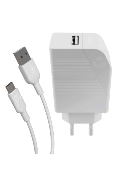 Muvit MCPAK0002 cargador de dispositivo móvil Universal Blanco Corriente alterna Carga rápida Interior