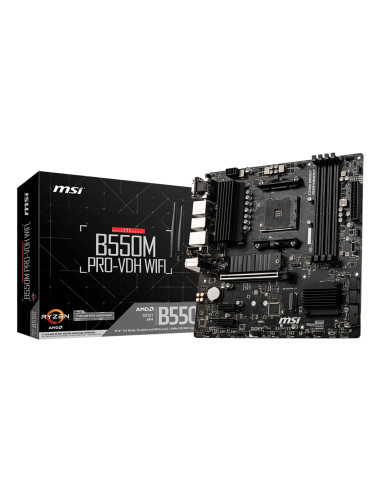 MSI B550M PRO-VDH WIFI placa base AMD B550 Zócalo AM4 micro ATX