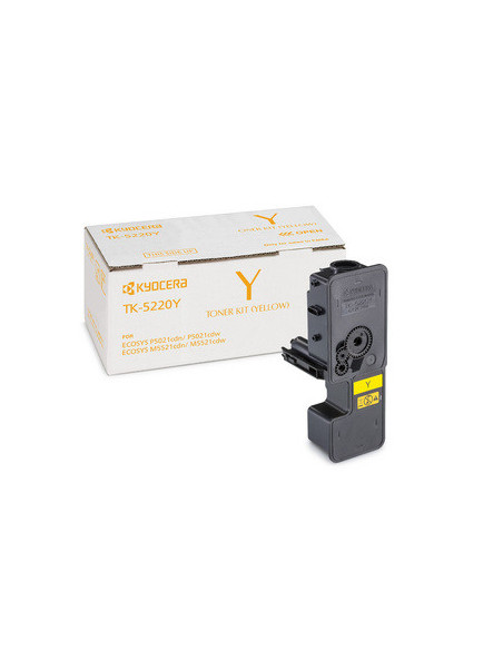 KYOCERA TK-5220Y cartucho de tóner 1 pieza(s) Original Amarillo