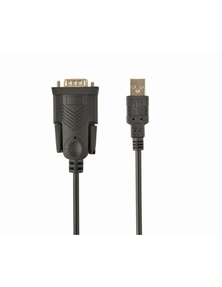 Gembird UAS-DB9M-02 cable de serie Negro 1,5 m USB tipo A DB-9