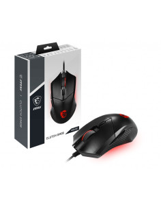 MSI Clutch GM08 ratón Juego Ambidextro USB tipo A Óptico 4200 DPI