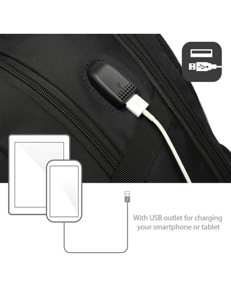 Ewent EW2526 maletines para portátil 39,6 cm (15.6") Mochila Negro