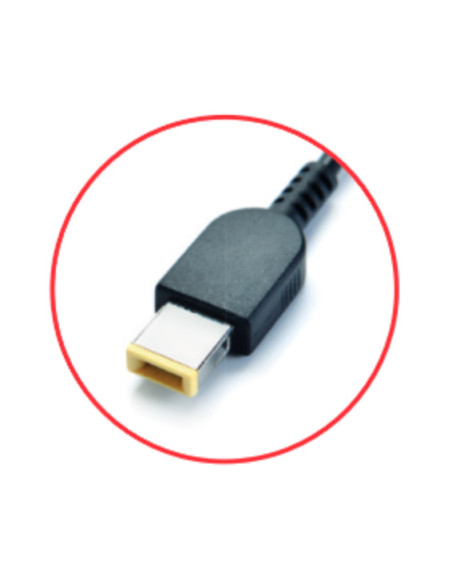 Approx AC ADAPTER PARA LENOVO NOTEBOOK 65W 11x5mm adaptador e inversor de corriente Interior Negro, Rojo