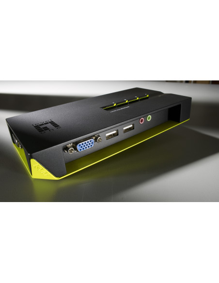 LevelOne Switch KVM de 4 puertos USB con Audio