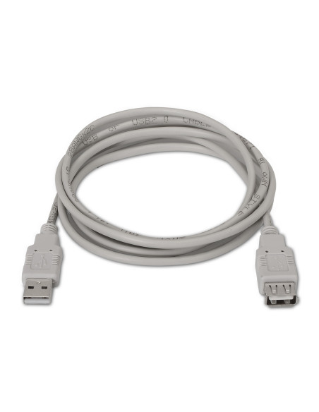AISENS A101-0012 cable USB USB 2.0 1 m USB A Beige