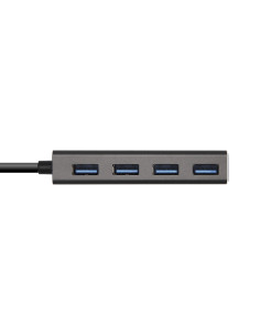 AISENS Hub USB 3.1 USB-C, USB-C M - 4 x Tipo A H, Gris, 15 cm 2