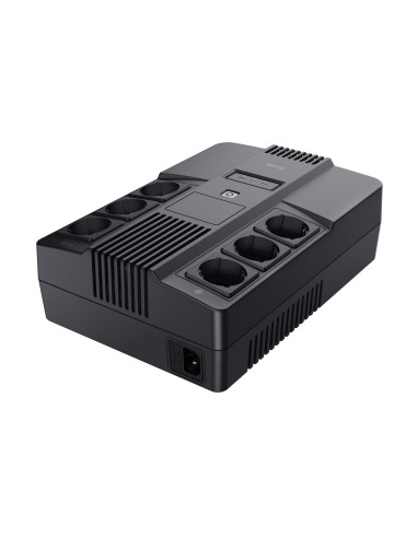 Trust Maxxon sistema de alimentación ininterrumpida (UPS) 0,8 kVA 6 salidas AC