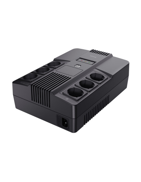 Trust Maxxon sistema de alimentación ininterrumpida (UPS) 0,8 kVA 6 salidas AC