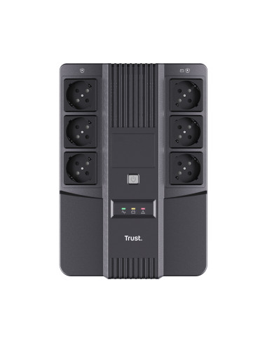Trust Maxxon sistema de alimentación ininterrumpida (UPS) 0,8 kVA 6 salidas AC