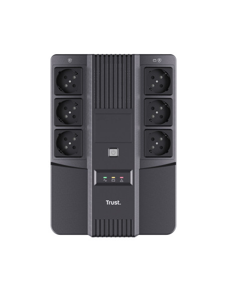 Trust Maxxon sistema de alimentación ininterrumpida (UPS) 0,8 kVA 6 salidas AC