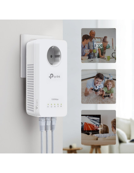 TP-Link TL-WPA8631P KIT adaptador de red PowerLine 300 Mbit s Ethernet Wifi Blanco 2 pieza(s)