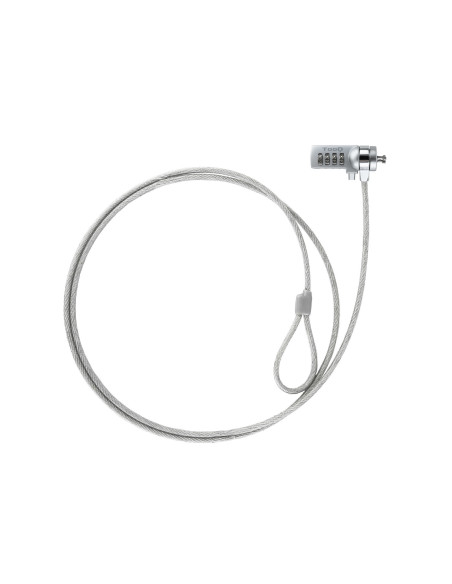 TooQ TQCLKC0015 cable antirrobo Plata 1,5 m