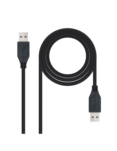 Nanocable 10.01.1001-BK cable USB USB 3.2 Gen 1 (3.1 Gen 1) 1 m USB A Negro