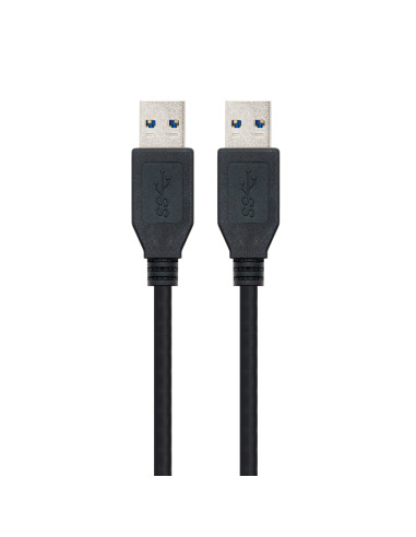 Nanocable 10.01.1001-BK cable USB USB 3.2 Gen 1 (3.1 Gen 1) 1 m USB A Negro