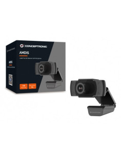Conceptronic AMDIS01B cámara web 2 MP 1920 x 1080 Pixeles USB 2.0 Negro 2