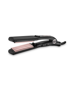 BaByliss The Crimper Plancha alisadora y rizadora para flequillo Caliente Negro, Rosa 1,8 m