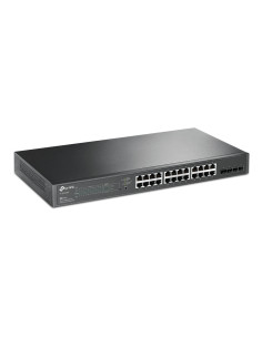 TP-Link JetStream TL-SG2428P switch Gestionado L2 L2+ Gigabit Ethernet (10 100 1000) Energía sobre Ethernet (PoE) 1U Negro