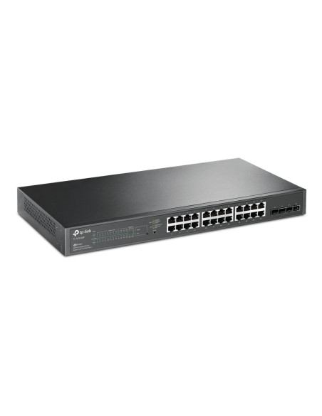 TP-Link JetStream TL-SG2428P switch Gestionado L2 L2+ Gigabit Ethernet (10 100 1000) Energía sobre Ethernet (PoE) 1U Negro
