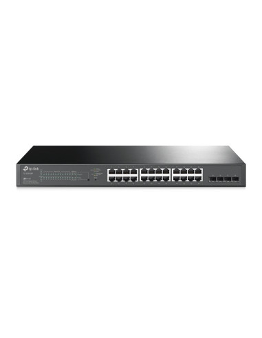 TP-Link JetStream TL-SG2428P switch Gestionado L2 L2+ Gigabit Ethernet (10 100 1000) Energía sobre Ethernet (PoE) 1U Negro