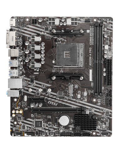 MSI A520M-A PRO placa base AMD A520 Zócalo AM4 micro ATX