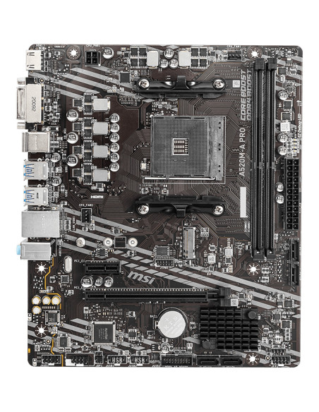 MSI A520M-A PRO placa base AMD A520 Zócalo AM4 micro ATX