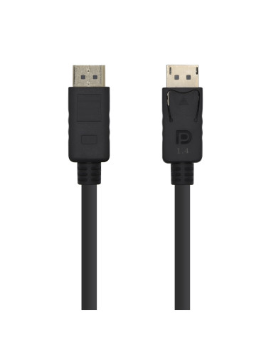 AISENS Cable Displayport V1.4 8K@60HZ, DP M-DP M, Negro, 3.0m