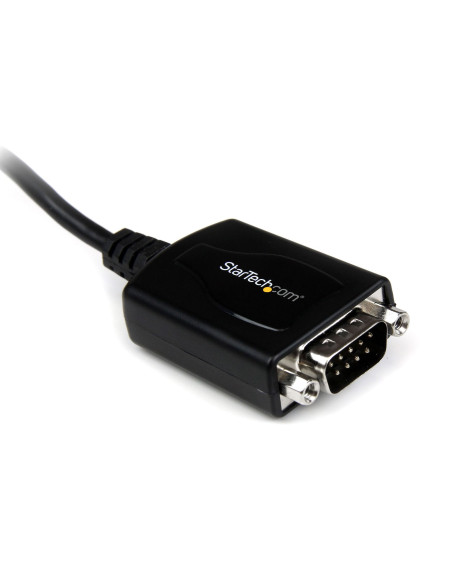 StarTech.com Cable 0,3m USB a Puerto Serie Serial RS232 DB9 con Retención del Puerto de Asignación COM