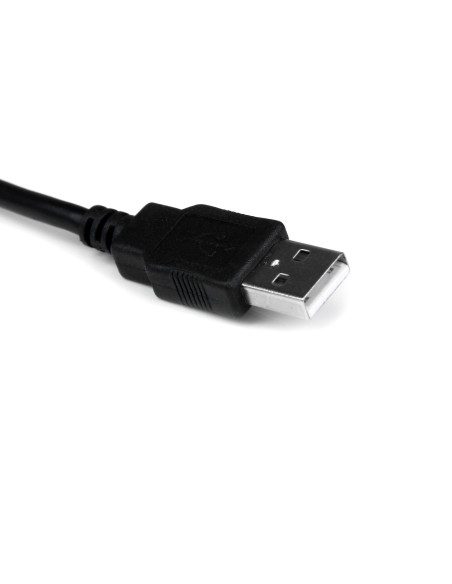 StarTech.com Cable 0,3m USB a Puerto Serie Serial RS232 DB9 con Retención del Puerto de Asignación COM