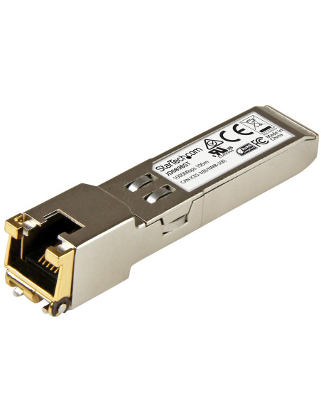 StarTech.com Módulo Transceptor SFP Compatible con el Modelos JD089B de HPE - 1000BASE-T - SFP a RJ45 Cat6   Cat5e - SFP