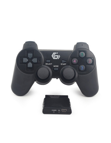 Gembird JPD-WDV-01 mando y volante Negro RF Gamepad PC, Playstation 2, Playstation 3