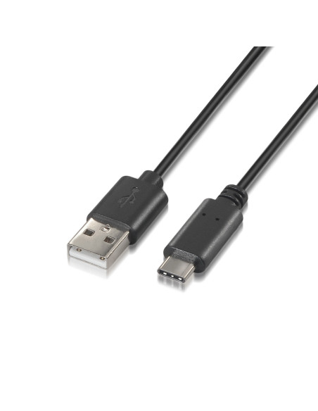 AISENS A107-0051 cable USB USB 2.0 1 m USB A USB C Negro