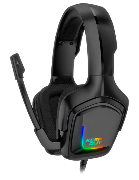 KeepOut HX601 auricular y casco Auriculares Alámbrico Diadema Juego USB tipo A Negro