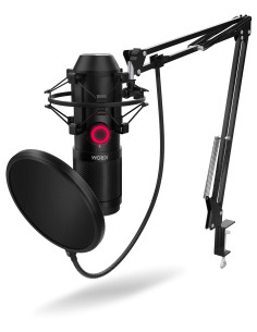 Krom Kapsule Negro Micrófono para PC