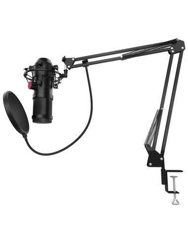 Krom Kapsule Negro Micrófono para PC