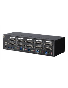 StarTech.com Switch Conmutador KVM de 4 Puertos DVI con Enlace Doble y Vídeo Doble - 4K 60Hz - KVM que Cumple con TAA 2