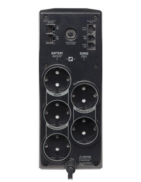 APC Back-UPS Pro sistema de alimentación ininterrumpida (UPS) Línea interactiva 0,9 kVA 540 W 5 salidas AC