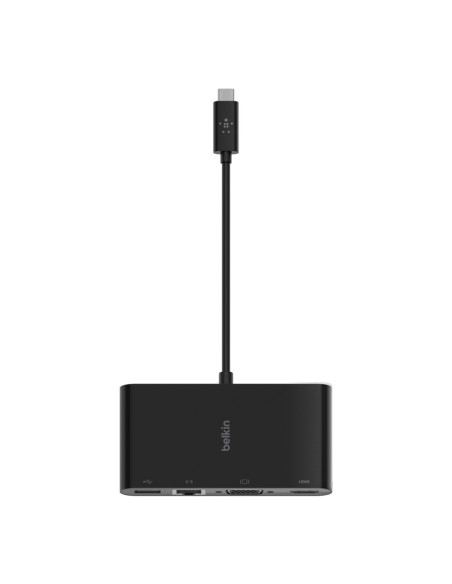 Belkin AVC005BTBK base para portátil y replicador de puertos Alámbrico USB 3.2 Gen 1 (3.1 Gen 1) Type-C Negro