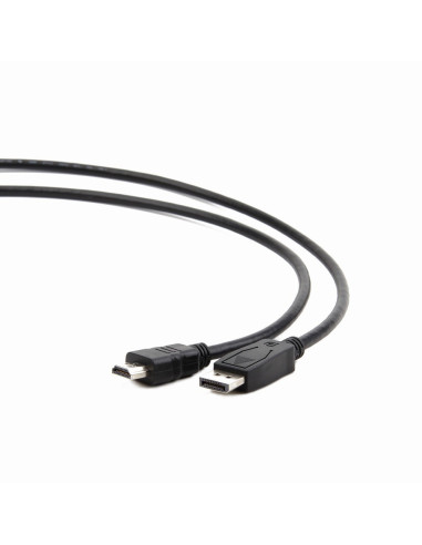 Gembird DisplayPort - HDMI, 1.8m 1,8 m HDMI tipo A (Estándar) Negro