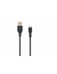 Gembird CCP-MUSB2-AMBM-1M cable USB USB 2.0 Micro-USB B USB A Negro