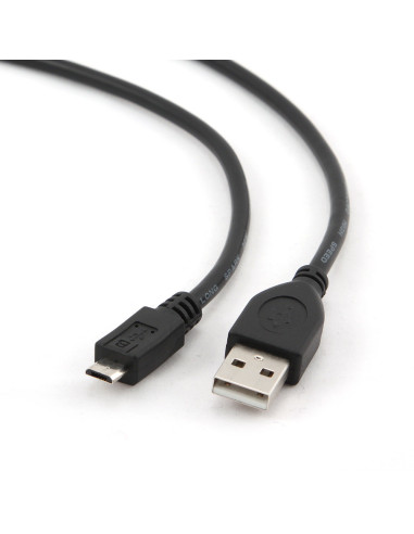 Gembird CCP-MUSB2-AMBM-1M cable USB USB 2.0 Micro-USB B USB A Negro