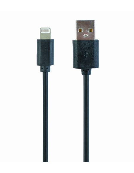Gembird CC-USB2-AMLM-1M cable de conector Lightning Negro