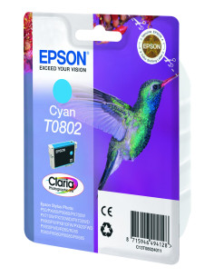Epson Hummingbird Cartucho T0802 cian (etiqueta RF) 2