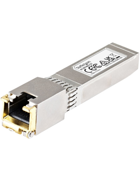 StarTech.com Módulo Transceptor SFP+ Compatible con HPE 813874-B21 - 10GBASE-T - SFP a RJ45 Cat6   Cat5e - SFP+ Ethernet