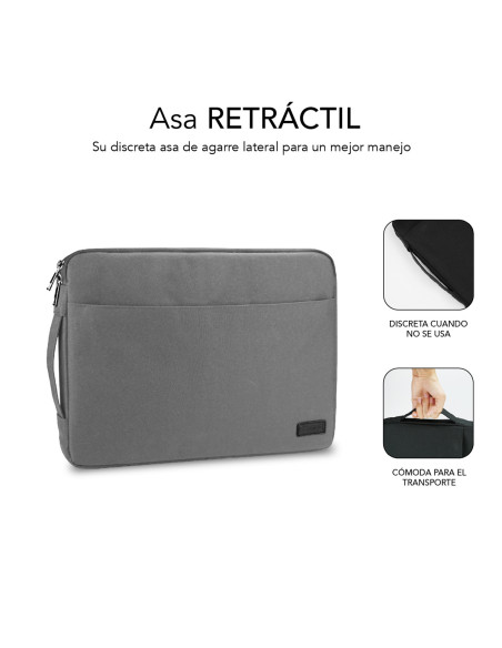 SUBBLIM Funda Ordenador Urban Laptop Sleeve 13,3-14" Grey