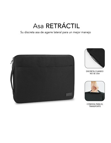 SUBBLIM Funda Ordenador Urban Laptop Sleeve 15,6" Black