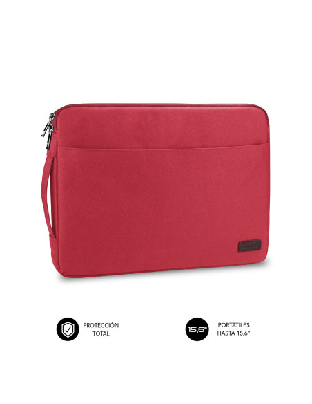SUBBLIM Funda Ordenador Urban Laptop Sleeve 15,6" Red