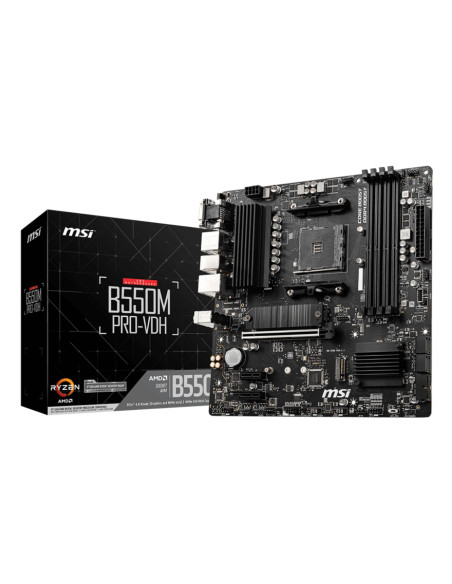MSI B550M PRO-VDH placa base AMD B550 Zócalo AM4 micro ATX