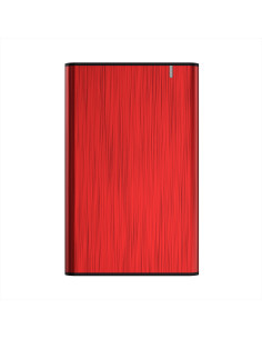 AISENS Caja Externa 2,5" ASE-2525RED 9.5mm SATA a USB 3.0 USB3.1 Gen1, Rojo