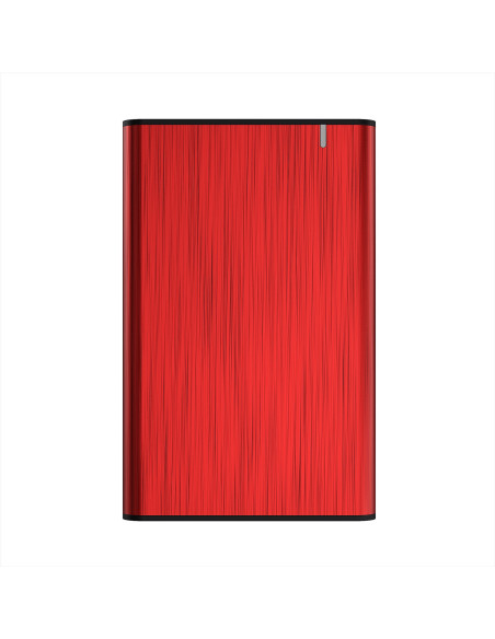 AISENS Caja Externa 2,5" ASE-2525RED 9.5mm SATA a USB 3.0 USB3.1 Gen1, Rojo