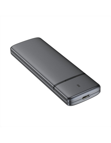 AISENS Caja Externa M.2 (NGFF) ASM2-002G SATA NVME a USB3.1 USB3.2 GEN2, Gris